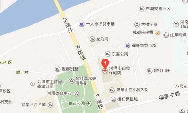 湘潭市妇幼保健院的位置